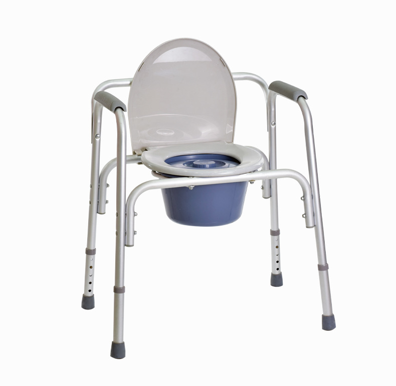 Self Propelled Small Medical Commode Chair